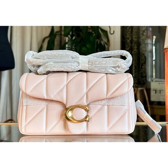 NEW!! Coach Pink Tabby 20 Quilted Leather Shoulder Tabby Handbag - Picture 1 of 9